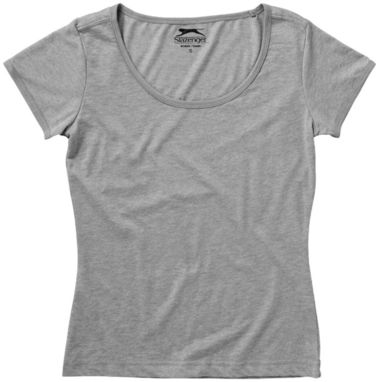 Женская футболка с короткими рукавами Chip, цвет серый яркий  размер L - 33012943- Фото №4