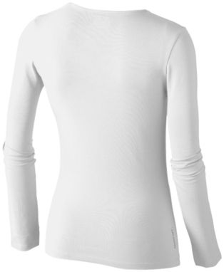 Жіноча футболка з довгими рукавами Curve, колір білий  розмір S - 33014011- Фото №5