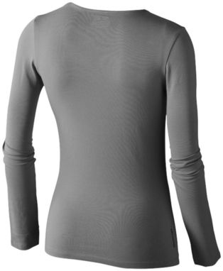 Женская футболка с длинными рукавами Curve, цвет серый  размер S - 33014901- Фото №5