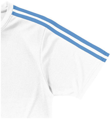 Футболка з короткими рукавами Baseline, колір білий, небесно-блакитний  розмір S - 33015011- Фото №7
