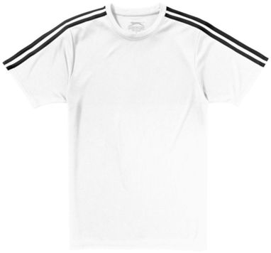 Футболка с короткими рукавами Baseline, цвет белый, сплошной черный  размер S - 33015021- Фото №4