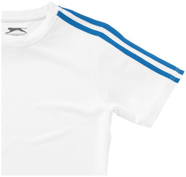 Жіноча футболка з короткими рукавами Baseline, колір білий, небесно-блакитний  розмір S - 33016011- Фото №6