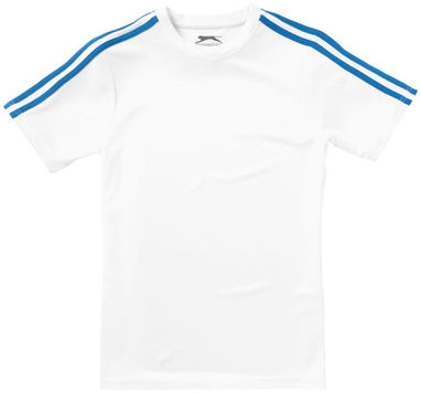 Женская футболка с короткими рукавами Baseline, цвет белый, небесно-голубой  размер L - 33016013- Фото №4