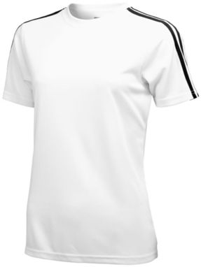 Женская футболка с короткими рукавами Baseline, цвет белый, сплошной черный  размер S - 33016021- Фото №1