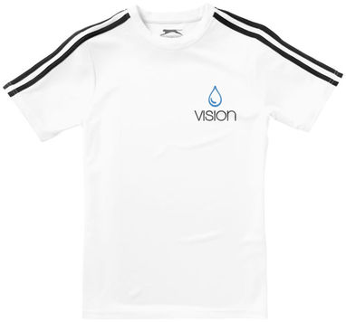Женская футболка с короткими рукавами Baseline, цвет белый, сплошной черный  размер S - 33016021- Фото №2