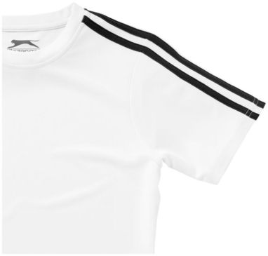 Женская футболка с короткими рукавами Baseline, цвет белый, сплошной черный  размер S - 33016021- Фото №6