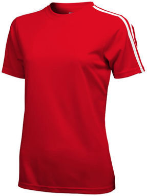 Женская футболка с короткими рукавами Baseline, цвет красный  размер S - 33016251- Фото №1