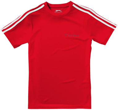 Женская футболка с короткими рукавами Baseline, цвет красный  размер S - 33016251- Фото №3