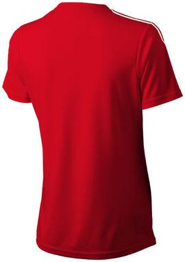 Женская футболка с короткими рукавами Baseline, цвет красный  размер S - 33016251- Фото №4