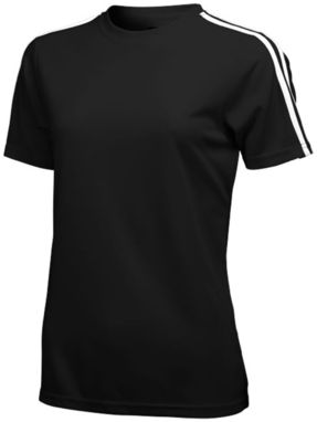 Женская футболка с короткими рукавами Baseline, цвет сплошной черный  размер S - 33016991- Фото №1