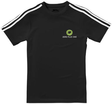 Женская футболка с короткими рукавами Baseline, цвет сплошной черный  размер S - 33016991- Фото №2