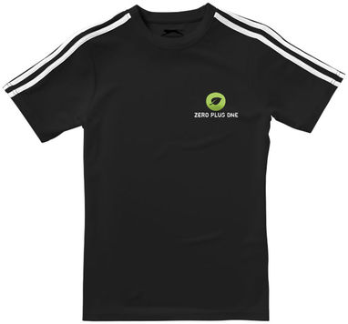 Женская футболка с короткими рукавами Baseline, цвет сплошной черный  размер S - 33016991- Фото №3