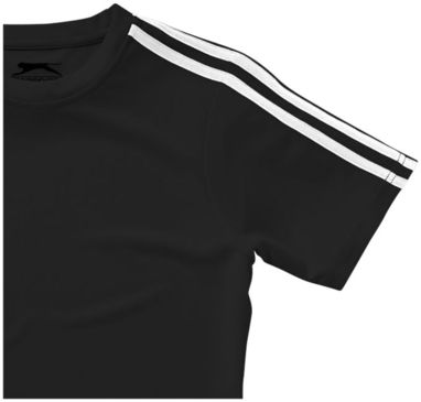 Женская футболка с короткими рукавами Baseline, цвет сплошной черный  размер S - 33016991- Фото №6