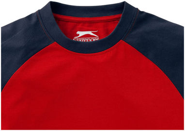 Футболка з короткими рукавами Backspin, колір червоний, темно-синій  розмір S - 33017251- Фото №6