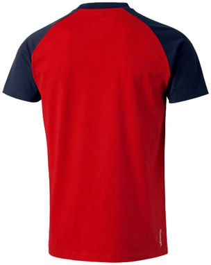 Футболка с короткими рукавами Backspin, цвет красный, темно-синий  размер M - 33017252- Фото №5