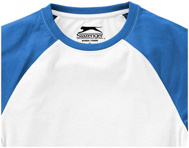 Женская футболка с короткими рукавами Backspin, цвет белый, небесно-голубой  размер S - 33018011- Фото №6