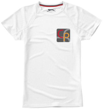 Женская футболка с короткими рукавами Serve, цвет белый  размер L - 33020013- Фото №2