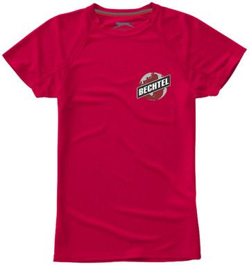 Женская футболка с короткими рукавами Serve, цвет красный  размер S - 33020251- Фото №2
