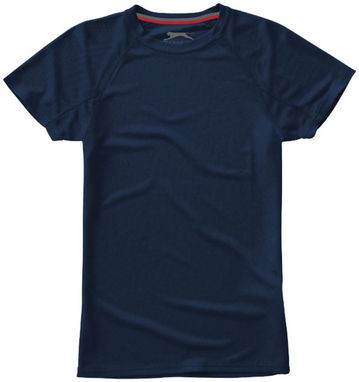 Женская футболка с короткими рукавами Serve, цвет темно-синий  размер S - 33020491- Фото №3