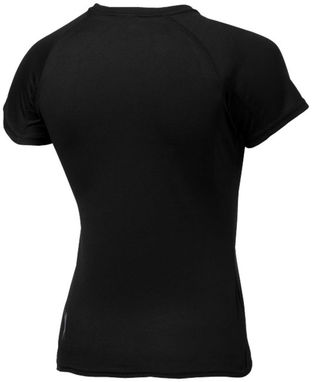 Женская футболка с короткими рукавами Serve, цвет сплошной черный  размер S - 33020991- Фото №4