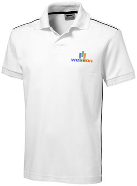 Сорочка поло з короткими рукавами Backhand, колір білий  розмір M - 33091012- Фото №2
