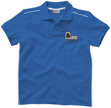 Сорочка поло з короткими рукавами Backhand, колір небесно-блакитний  розмір M - 33091422- Фото №2