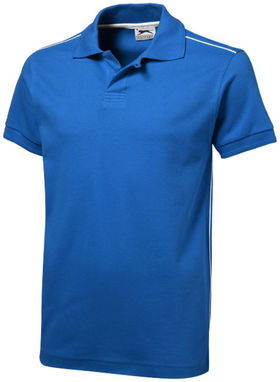 Рубашка поло с короткими рукавами Backhand, цвет небесно-голубой, белый  размер XXXL - 33091426- Фото №1