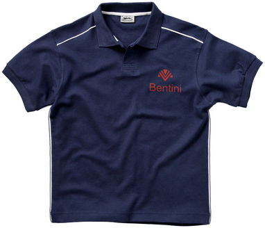 Рубашка поло с короткими рукавами Backhand, цвет темно-синий  размер L - 33091493- Фото №2