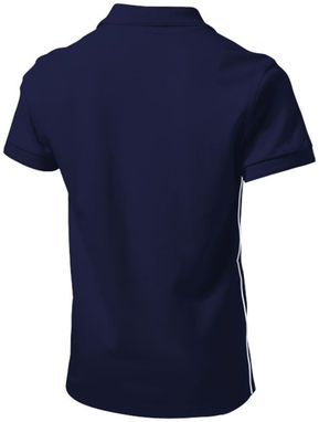 Рубашка поло с короткими рукавами Backhand, цвет темно-синий  размер L - 33091493- Фото №5
