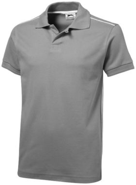 Рубашка поло с короткими рукавами Backhand, цвет серый  размер S - 33091901- Фото №1
