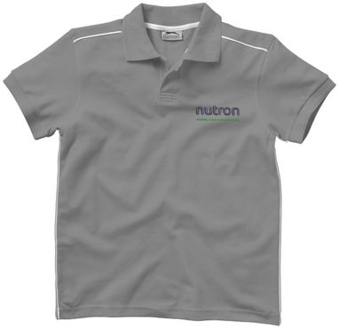 Рубашка поло с короткими рукавами Backhand, цвет серый  размер S - 33091901- Фото №3