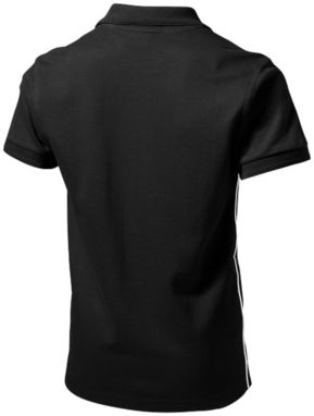 Рубашка поло с короткими рукавами Backhand, цвет сплошной черный  размер S - 33091991- Фото №4