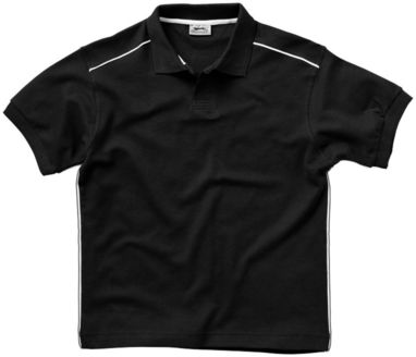 Рубашка поло с короткими рукавами Backhand, цвет сплошной черный  размер L - 33091993- Фото №3