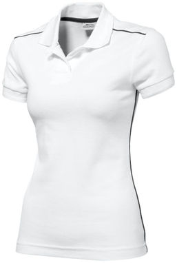Жіноча сорочка поло з короткими рукавами Backhand, колір білий  розмір S - 33092011- Фото №1