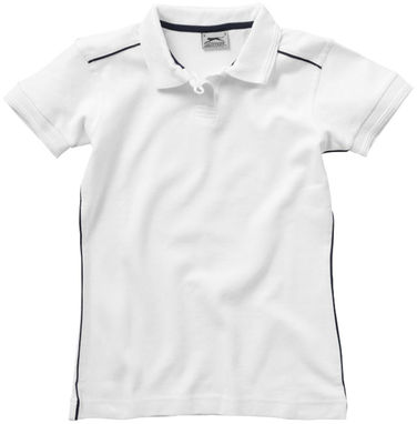 Жіноча сорочка поло з короткими рукавами Backhand, колір білий  розмір S - 33092011- Фото №3