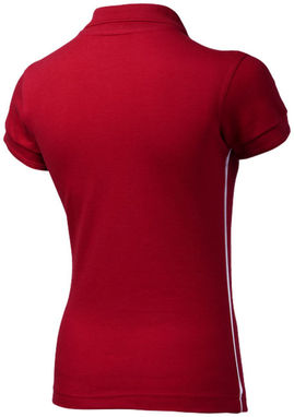 Женская рубашка поло с короткими рукавами Backhand, цвет красный  размер S - 33092251- Фото №5