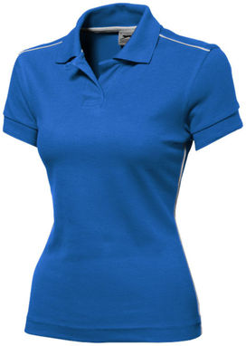 Женская рубашка поло с короткими рукавами Backhand, цвет небесно-голубой  размер S - 33092421- Фото №1
