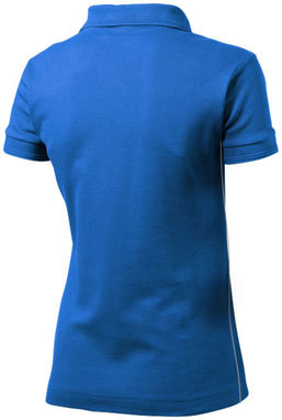 Жіноча сорочка поло з короткими рукавами Backhand, колір небесно-блакитний  розмір S - 33092421- Фото №5