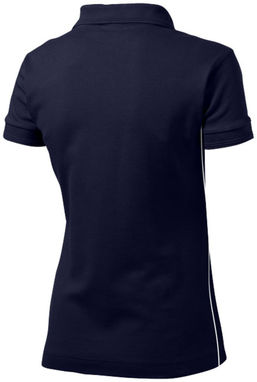 Женская рубашка поло с короткими рукавами Backhand, цвет темно-синий  размер S - 33092491- Фото №5