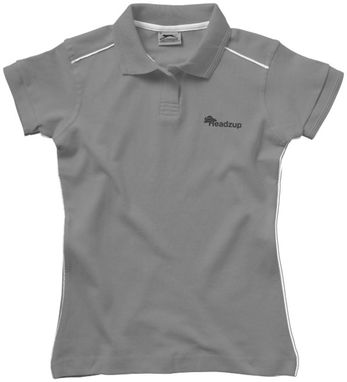 Жіноча сорочка поло з короткими рукавами Backhand, колір сірий  розмір S - 33092901- Фото №2
