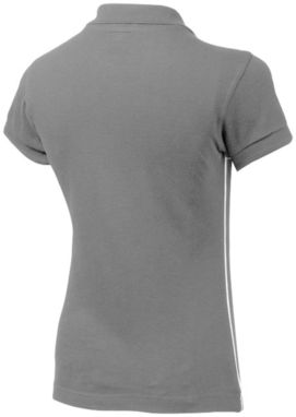 Жіноча сорочка поло з короткими рукавами Backhand, колір сірий  розмір S - 33092901- Фото №5