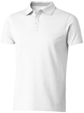 Сорочка поло з короткими рукавами Hacker, колір білий  розмір S - 33096011- Фото №1