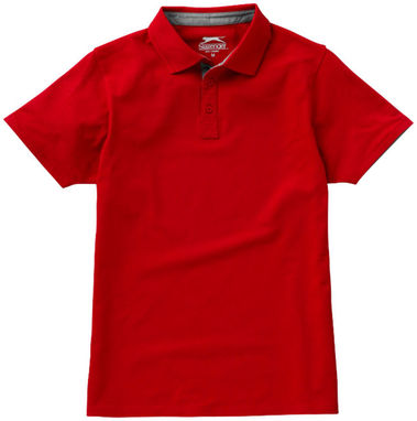 Сорочка поло з короткими рукавами Hacker, колір червоний  розмір S - 33096251- Фото №4