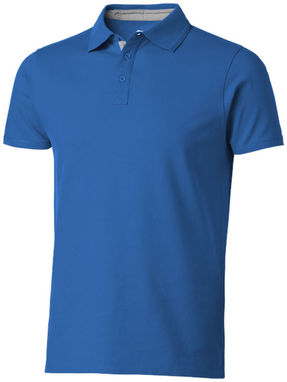 Сорочка поло з короткими рукавами Hacker, колір небесно-блакитний  розмір S - 33096421- Фото №1