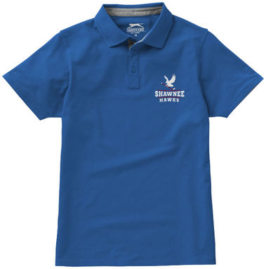 Сорочка поло з короткими рукавами Hacker, колір небесно-блакитний  розмір S - 33096421- Фото №2