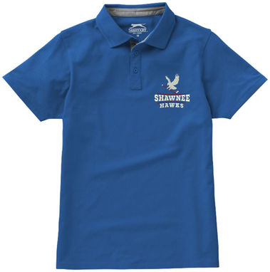Сорочка поло з короткими рукавами Hacker, колір небесно-блакитний  розмір S - 33096421- Фото №3
