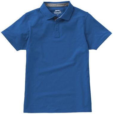 Сорочка поло з короткими рукавами Hacker, колір небесно-блакитний  розмір S - 33096421- Фото №4