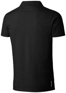 Сорочка поло з короткими рукавами Hacker, колір суцільний чорний  розмір S - 33096991- Фото №5