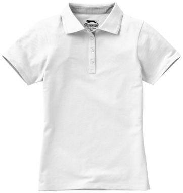 Жіноча сорочка поло Hacker, колір білий  розмір S - 33097011- Фото №4