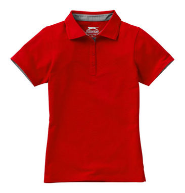 Жіноча сорочка поло Hacker, колір червоний  розмір S - 33097251- Фото №4